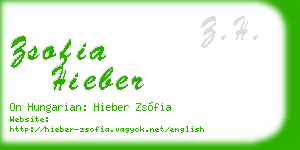zsofia hieber business card
